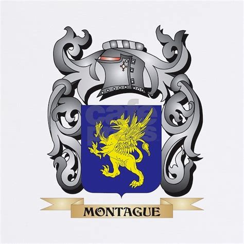 montague coat  arms family crest mousepad  johnny rico cafepress