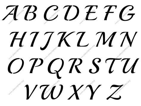 cursive script     uppercase lowercase letters