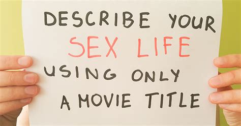 describe your sex life using only a movie title bored panda