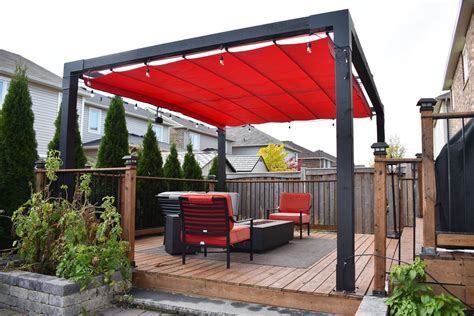 retractable shades built  rain protection shadefx retractable shade pergola backyard