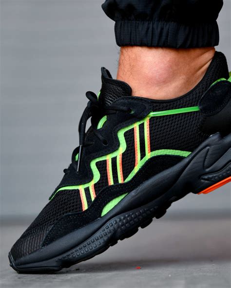 adidas ozweego core blacksolar green sneakersfr