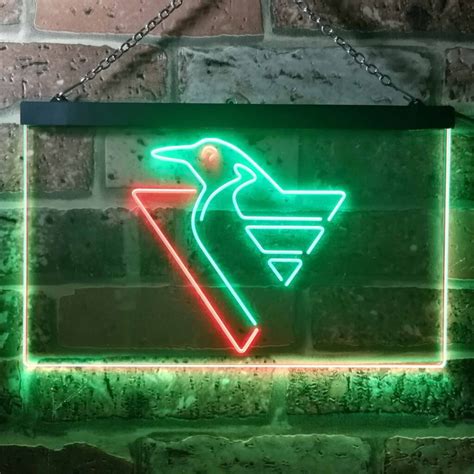 Pittsburgh Penguins Logo 1 Led Neon Sign Legacy Edition Neon Sign