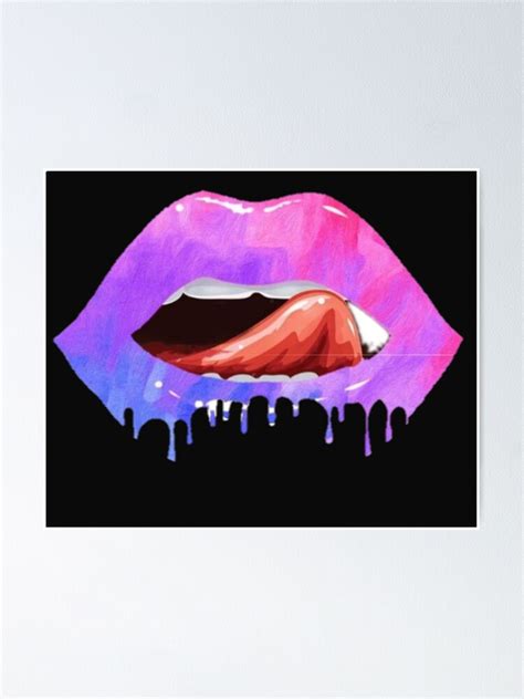 Bisexual Lips Poster For Sale By Bittersweet2020 Redbubble