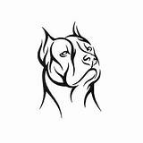 Pitbull Tribal Tattoo Tattoos Easy Drawings Dog Designs Drawing Bull Pit Men Pitbulls Findtattoodesign Head Stencil Sketches 2d Awesome Tats sketch template