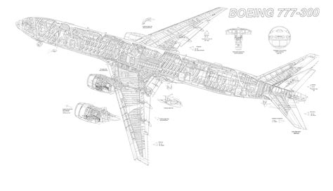 boeing   cutaway drawing airliner cutaway drawings pinterest