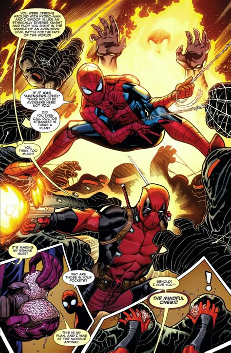 spider man and deadpool vs mindless ones comicnewbies