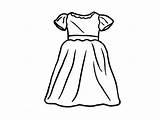 Coloring Dress Pages Girl Girls Dresses Clothes Clothing Little Drawing Color Fancy Party Printables Getcolorings Sun Getdrawings Pag Comments Printable sketch template