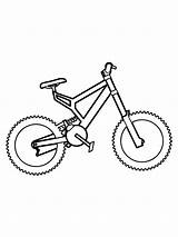 Coloring Bicycle sketch template