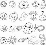 Bacteria sketch template