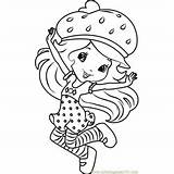 Shortcake Strawberry Coloring Pages Dancing Dot Coloringpages101 Printable Kids sketch template