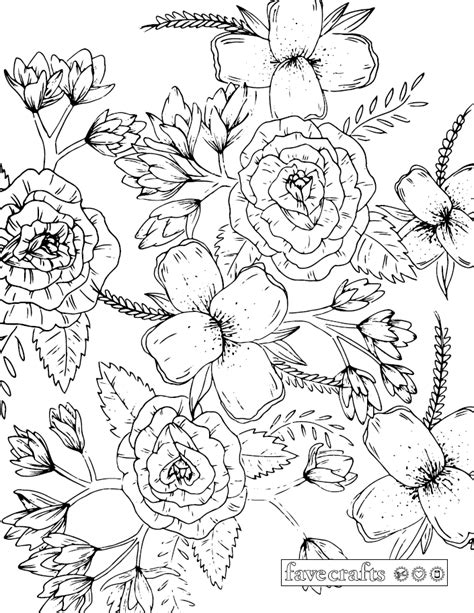 prettiest floral coloring page  spring coloring pages mandala