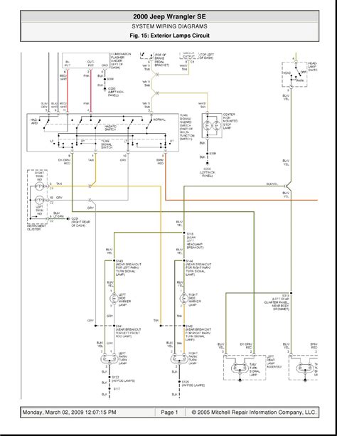 wiring diagram  jeep wrangler tj