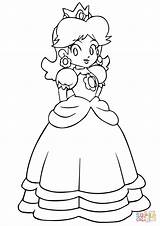 Daisy Coloring Mario Pages Bros Peach Printable Princess Drawing Characters Comments Print sketch template