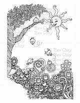 Coloring Pages Doodles sketch template