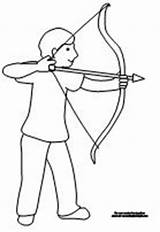 Archery sketch template