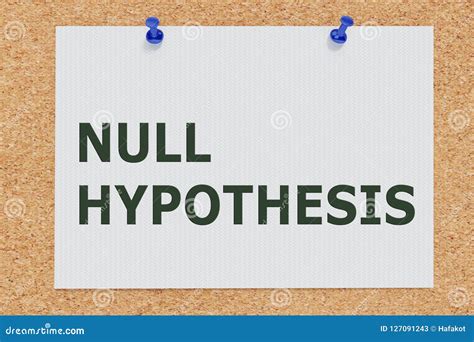 null hypothesis concept stock illustration illustration  design