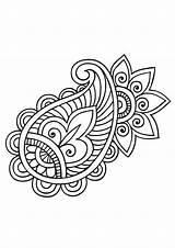 Coloring Paisley Pages Drawing Pointillism Mandala Patterns Coloriage Henna Pattern Drawings Stencils Draw Adult Embroidery Getcolorings Books Mandalas Zentangle Designs sketch template