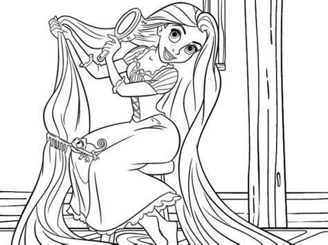 rapunzel coloring pages minister coloring