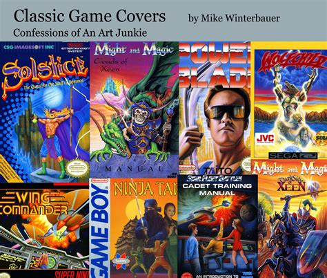 winterbauers upcoming video game boxart book  fascinating   scenes introspectives
