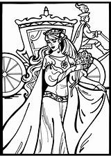 Princess Coloring Leonora Adult Pages Musings Inkspired Dover sketch template