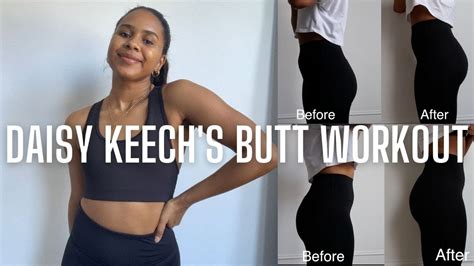 Trying Daisy Keech’s Bubble Butt Workout Before And After A Butt In 1