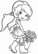 Strawberry Shortcake Coloring Pages Cute Disney Girl Sheets Fresita Princess Books Gardening Girls Kids Mandala sketch template
