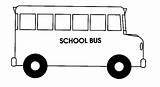 Bus Simple Coloring School Drawing Kids sketch template