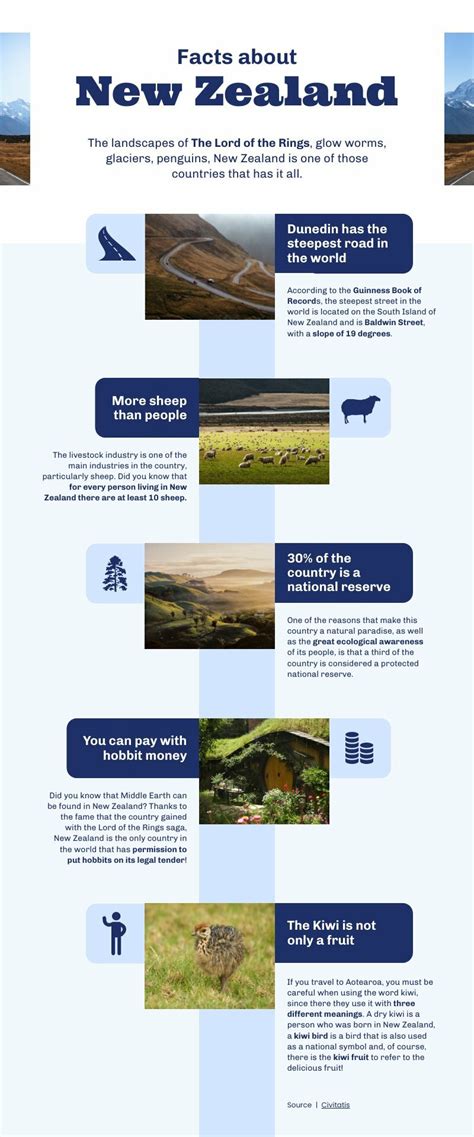 facts   zealand  infographic template piktochart