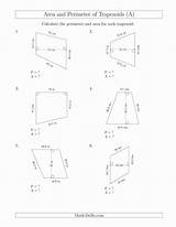 Perimeter Trapezoid Trapezoids Calculating Chessmuseum sketch template