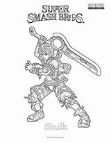 Pages Printable Coloring Bayonetta Smash Bros Super Shulk Template sketch template