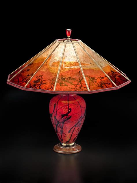 Hand Blown Glass In Benicia California Art Glass Lamp Glass Lamp