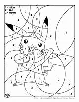 Number Pikachu Coloring Dibujos Números Charizard sketch template