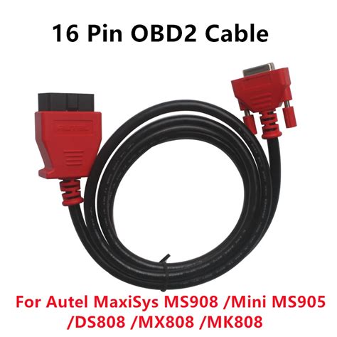 main test cable  autel maxisys ms mini ms ds mx mk obd cable  pin male