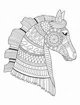 Coloring Pages Zentangle Horse Majestic Printable Animal Para Colouring Adult Print Adultos Looking Getcolorings Getdrawings Zen Colorear Color Strikingly Drawing sketch template