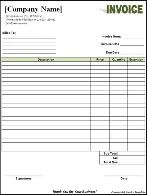 invoice template sample invoice format rallypoint