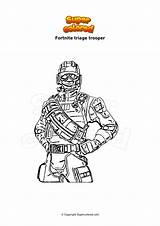 Fortnite Triage Trooper Ausmalbild Coloriage Colorare Disegno sketch template
