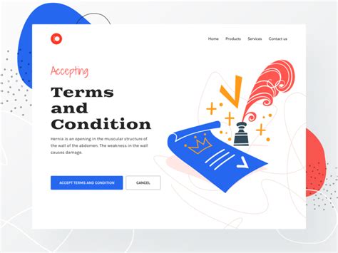 terms  condition page ui freebie uplabs