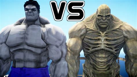 Grey Hulk Vs Abomination Epic Battle Youtube