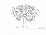 Continuous Tree sketch template