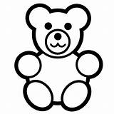 Line Bear Teddy Drawing Library Clipart Toy sketch template