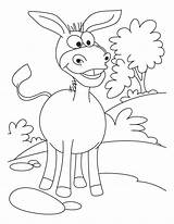 Coloring Donkey Pages Kids Printable Cartoon Donkeys Animal Ass Lovely Book Sheets Color Print Drawing Caterpillar Template Animals Funny Gif sketch template