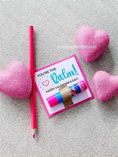 unique fun  lip balm valentine printables simply september