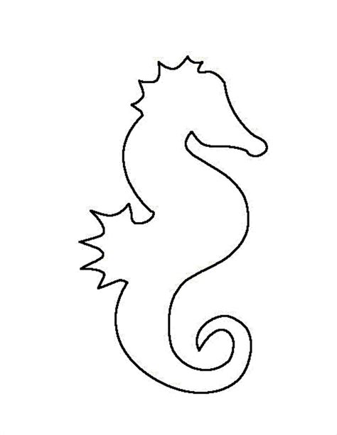 drawing easy sea horse seahorse