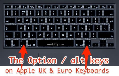 option alt key  mac keyboards