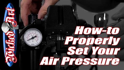 properly set  air pressure youtube