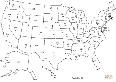 grade coloring sheet    states  capitals  map