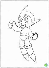 Boy Astro Coloring Pages Dinokids Astroboy Close Library Popular sketch template