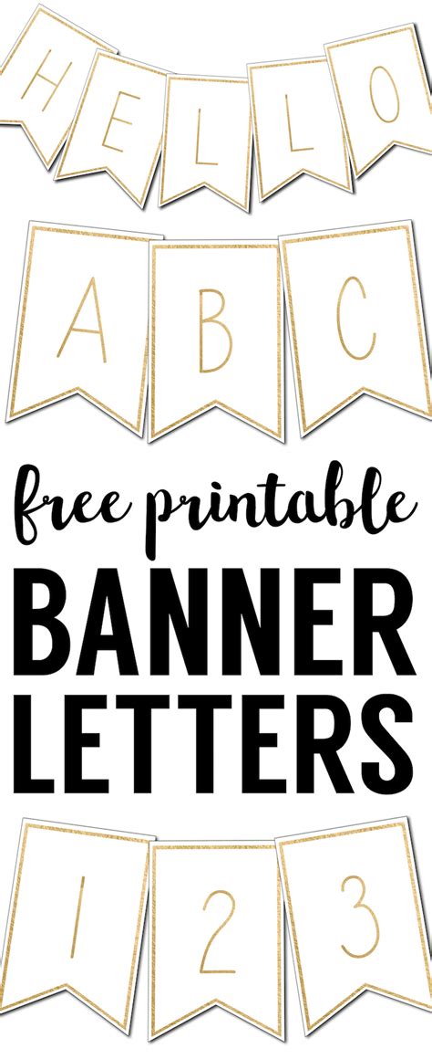 printable banner letters templates paper trail design