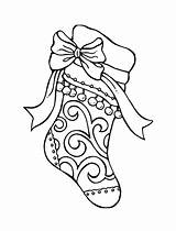 Coloring Christmas Stockings Pages Stocking Decorated Tribal Drawing Sock Printable Kids Colouring Color Print Sheets Adults Netart Socks Detailed Rocks sketch template