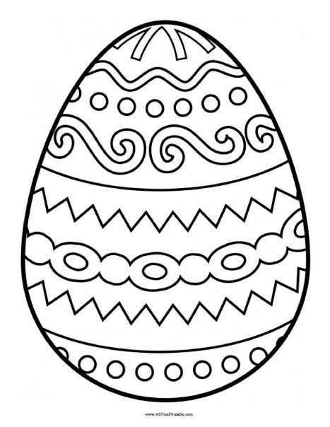 easter egg coloring page  printable